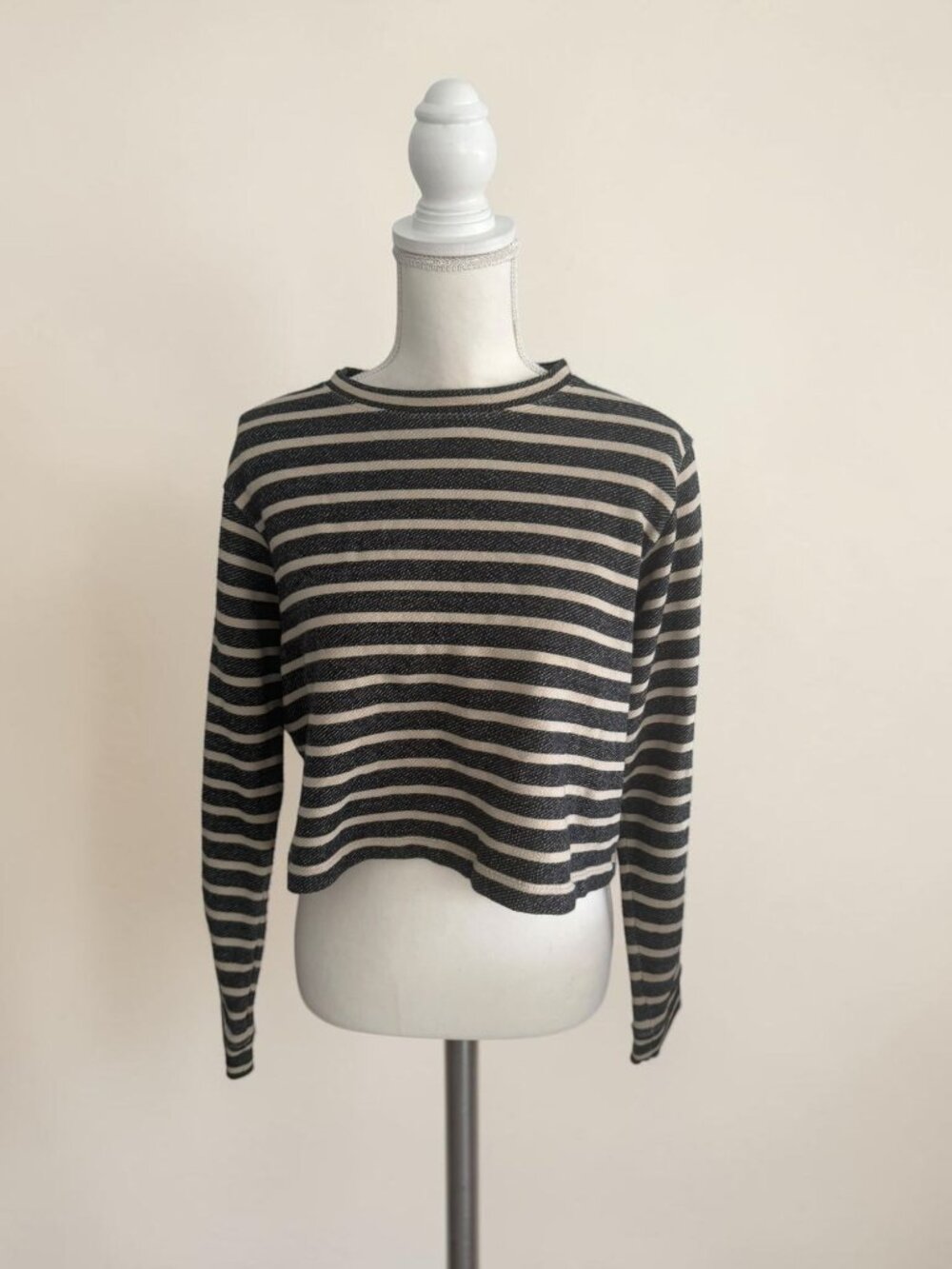 CLUB MONACO Striped Long Sleeve Top Size Small